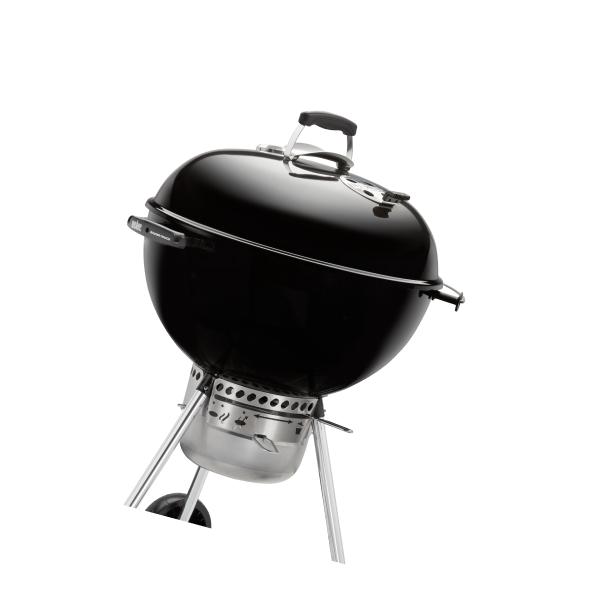 Barbecue de jardin noir avec couvercle